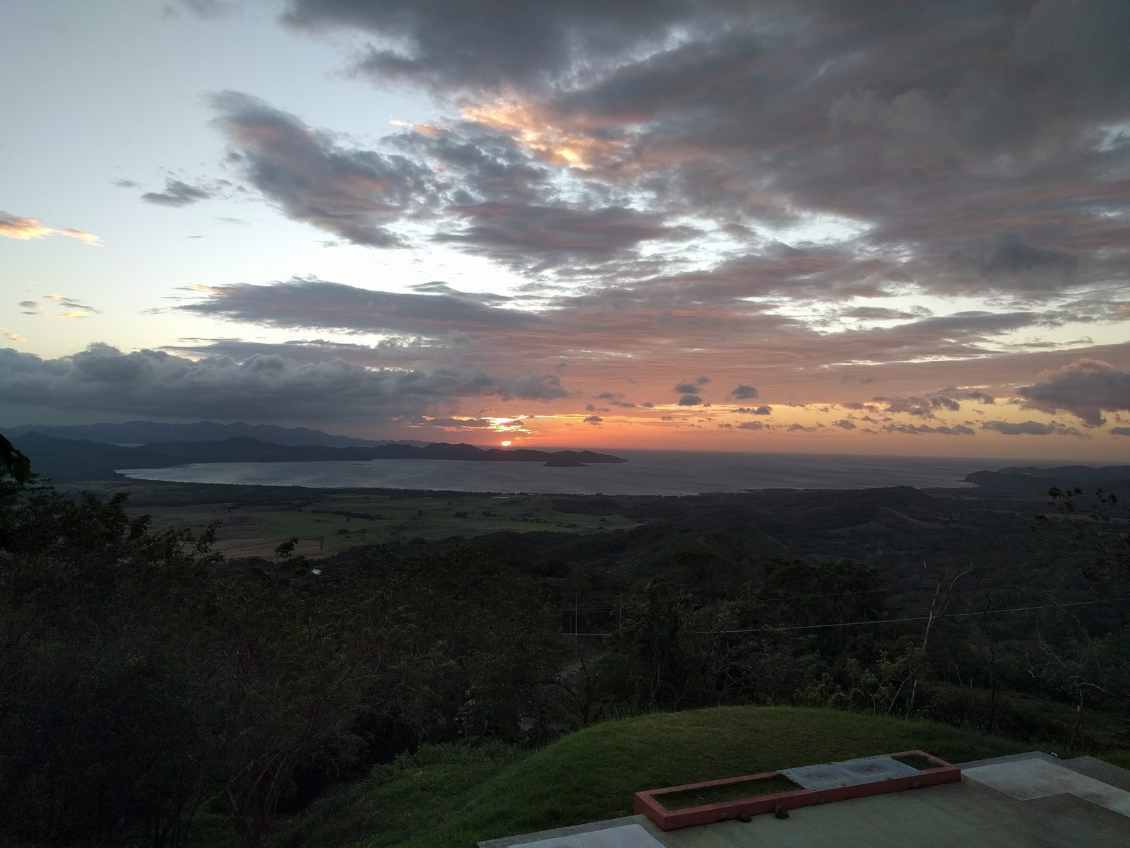 Sunset pit stop on the way back from Nicaragua