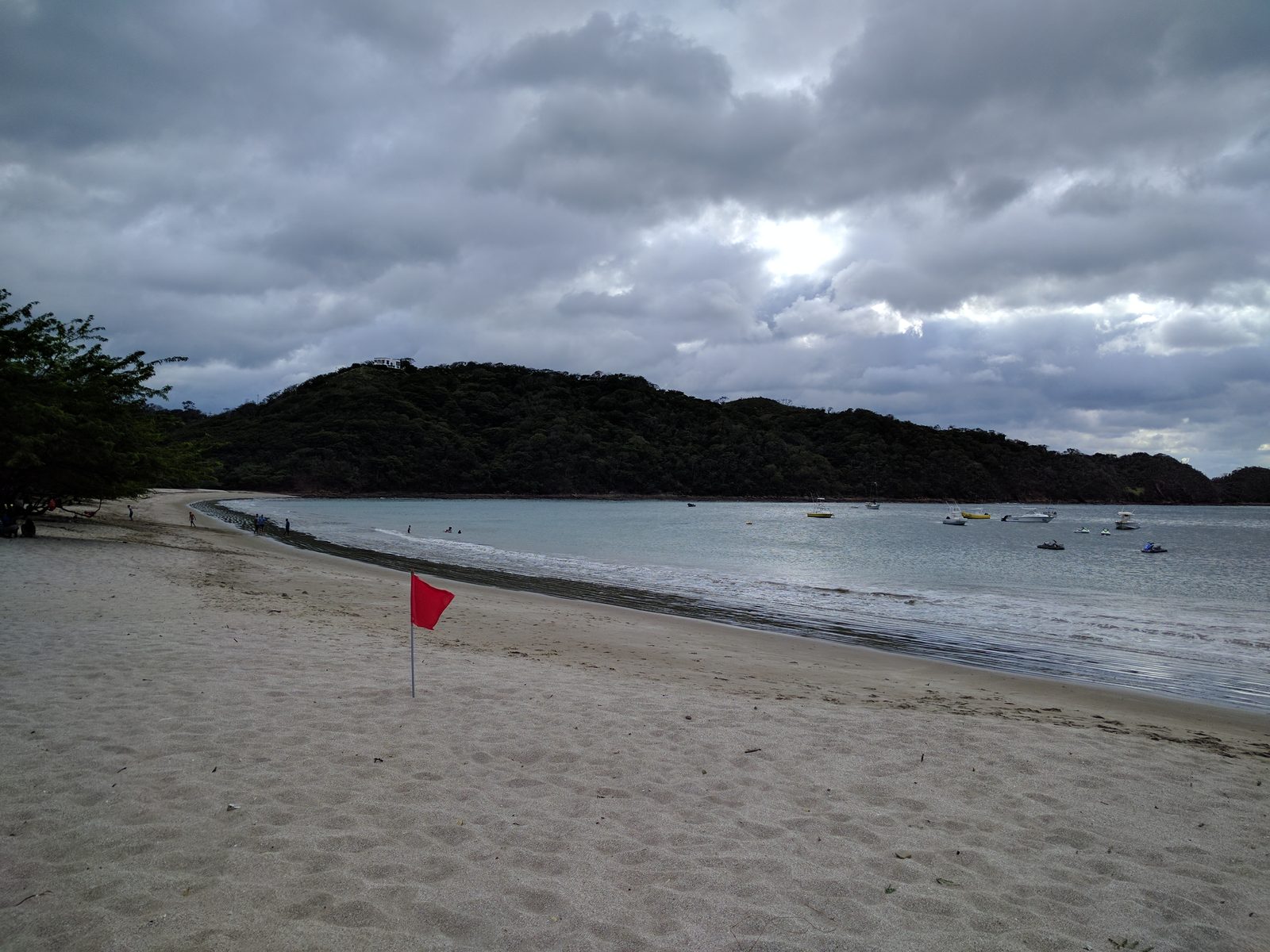 A quiet cove near the resort