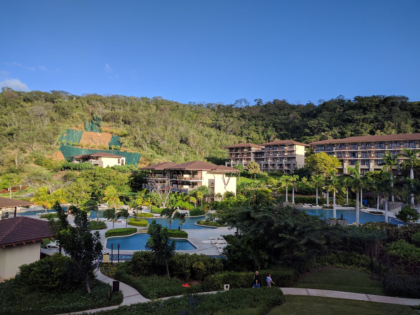 Morning view from the resort