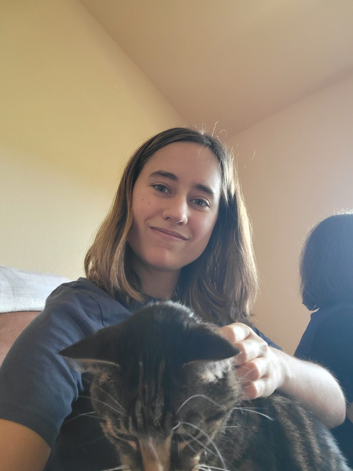Lisa with Kerri's cat