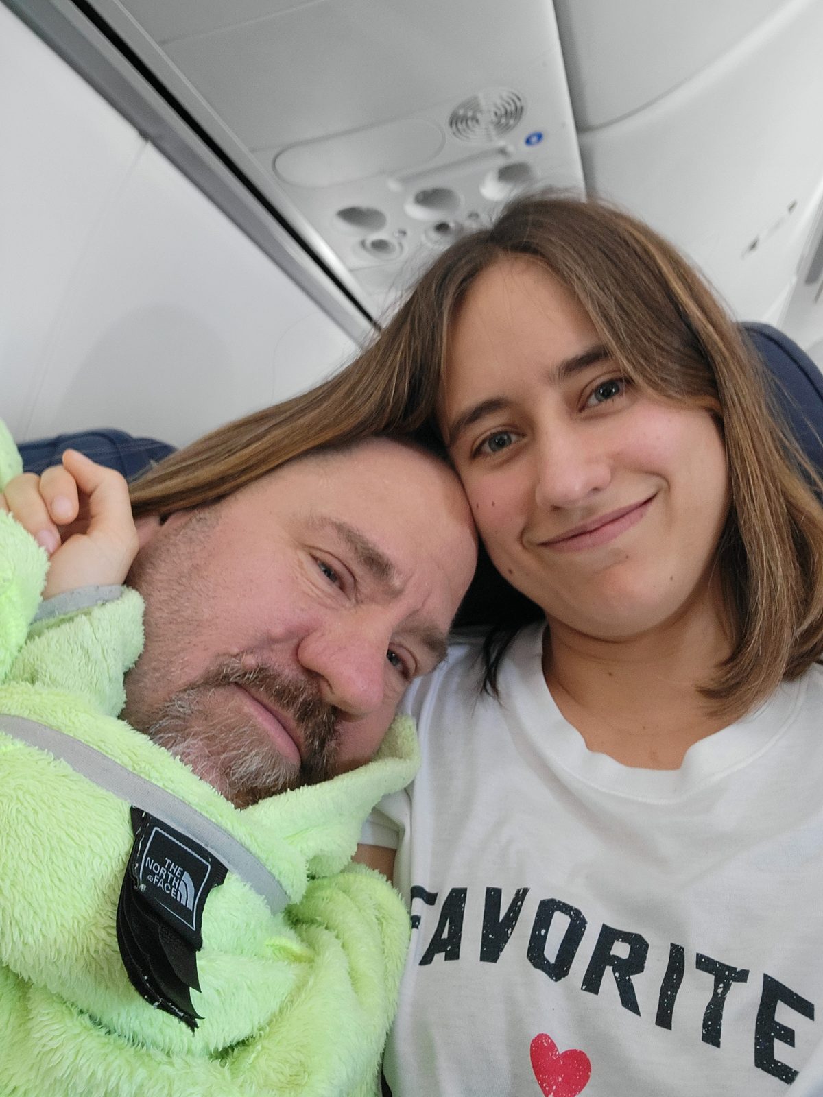 Napping on the way to Denver