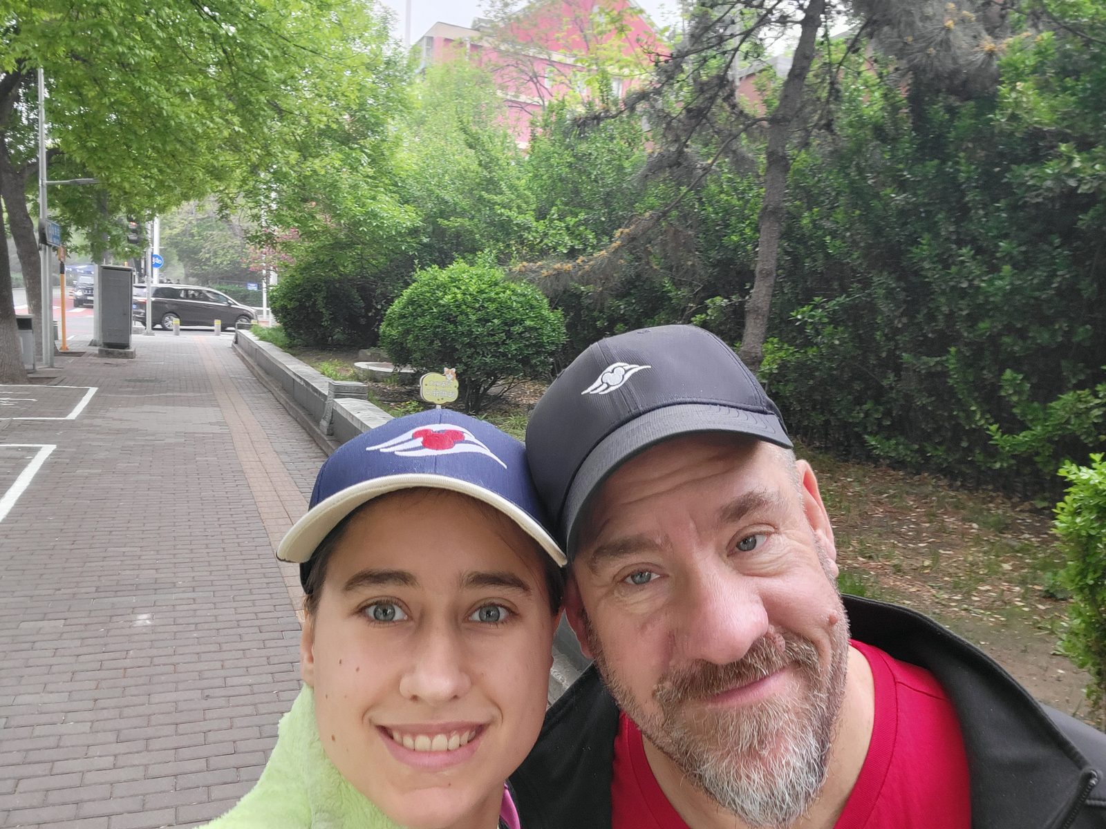 Heading into the park together