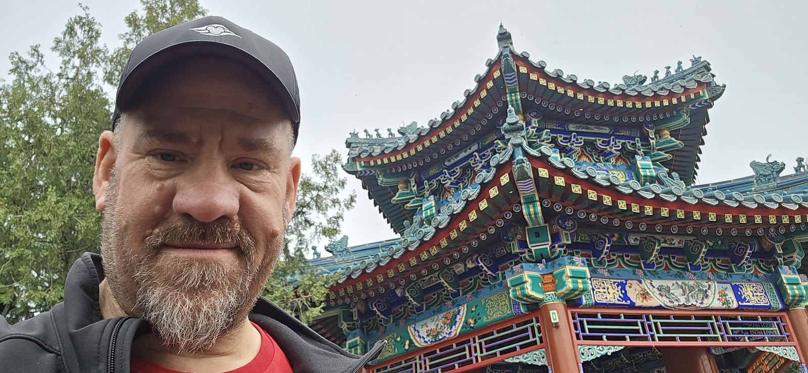 Me at a pagoda roof during our Beijing walk