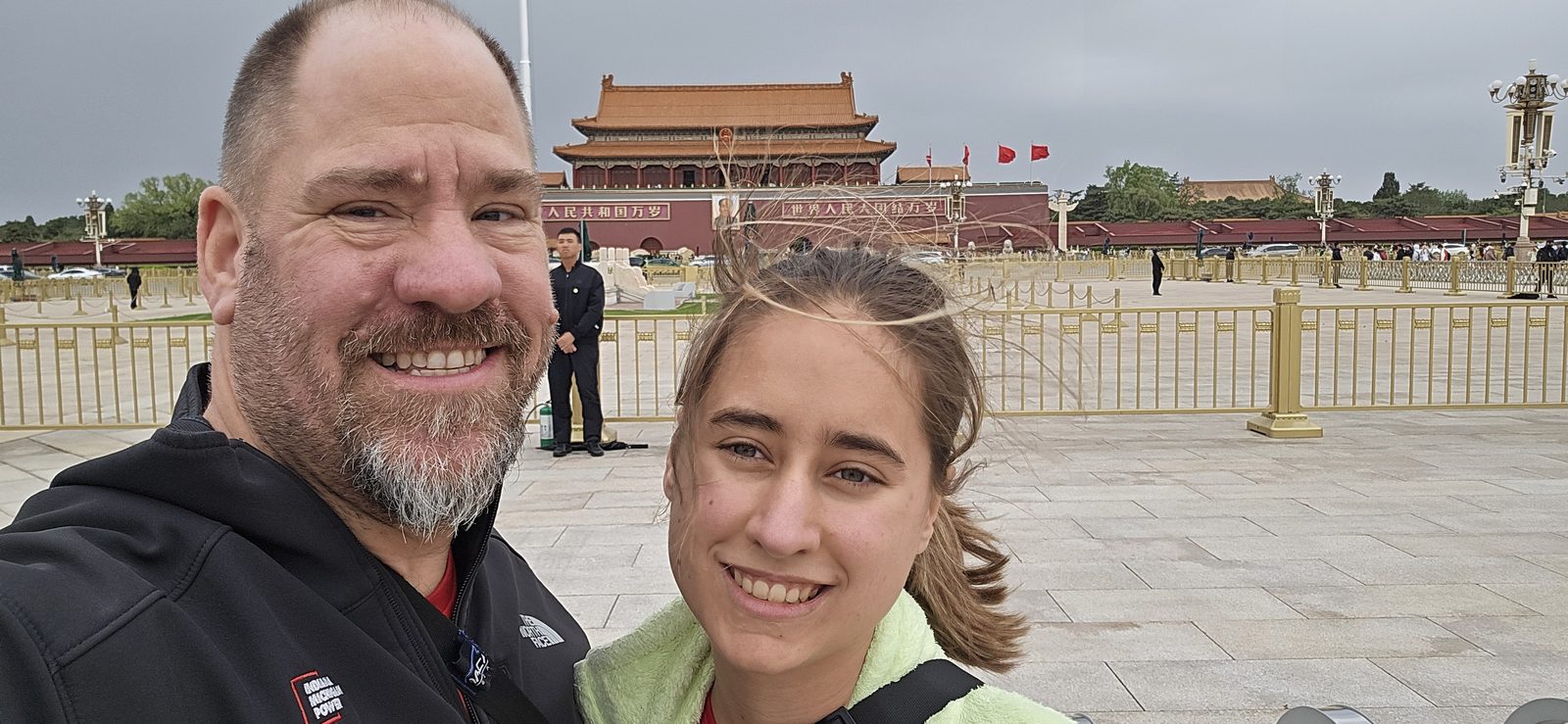 Michael and Lisa at Tiananmen Square