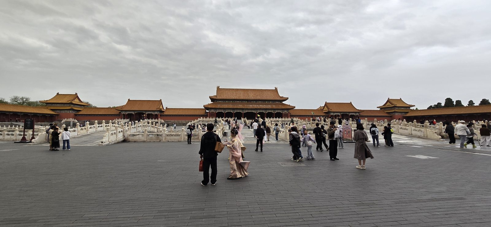 A wide courtyard inside the Forbidden City