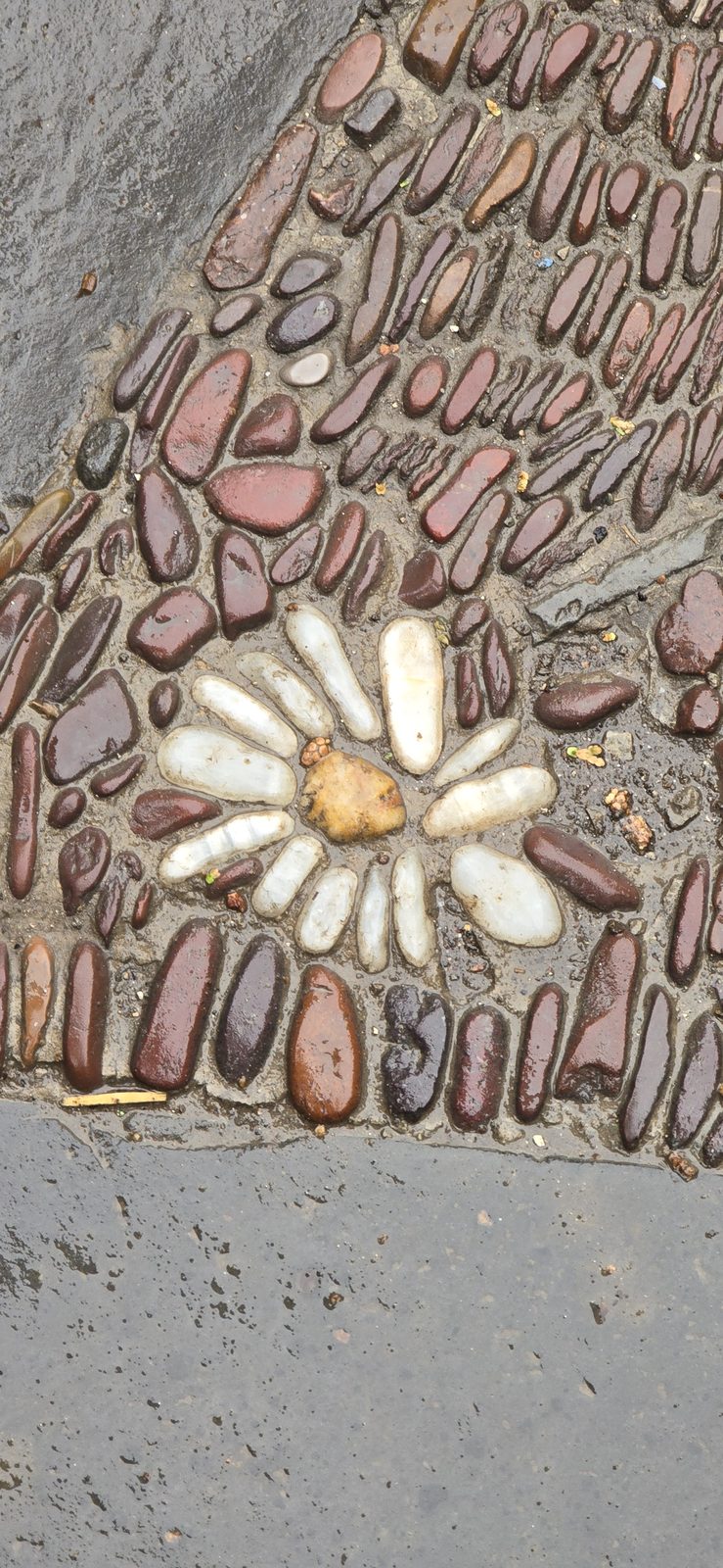 A pebble mosaic path in the Forbidden City