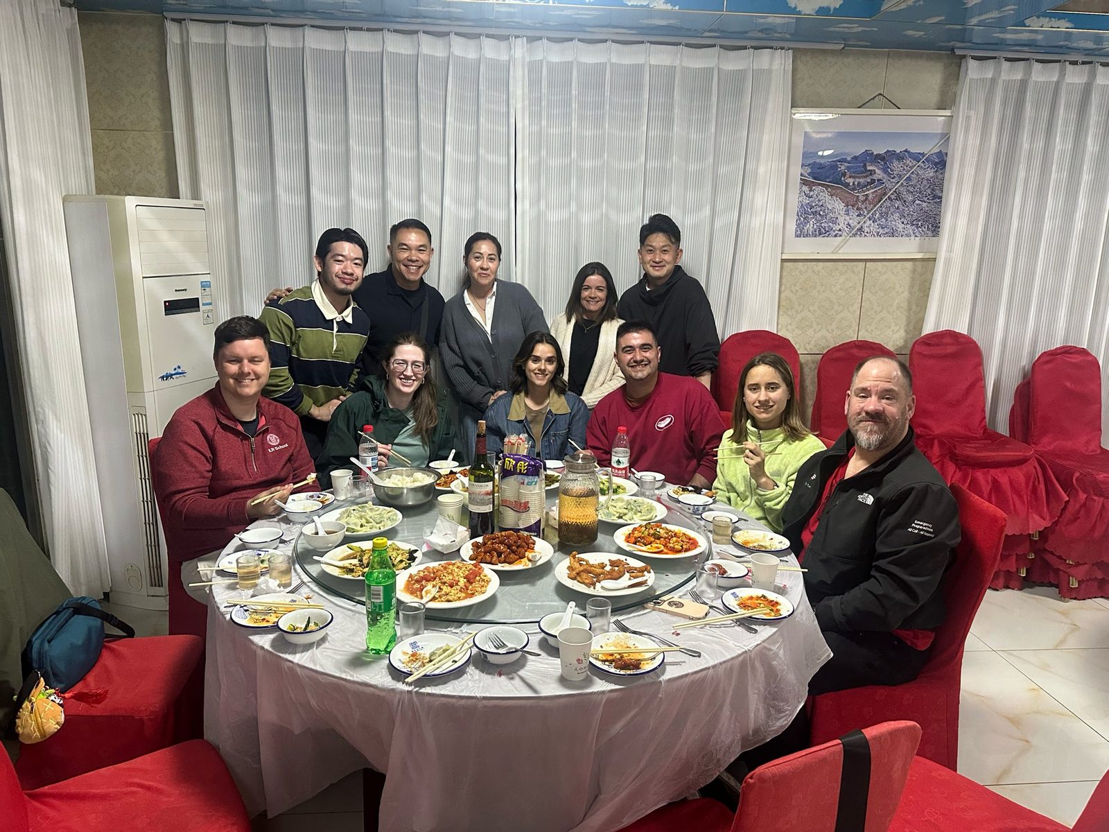 Dinner with the group at the hotel