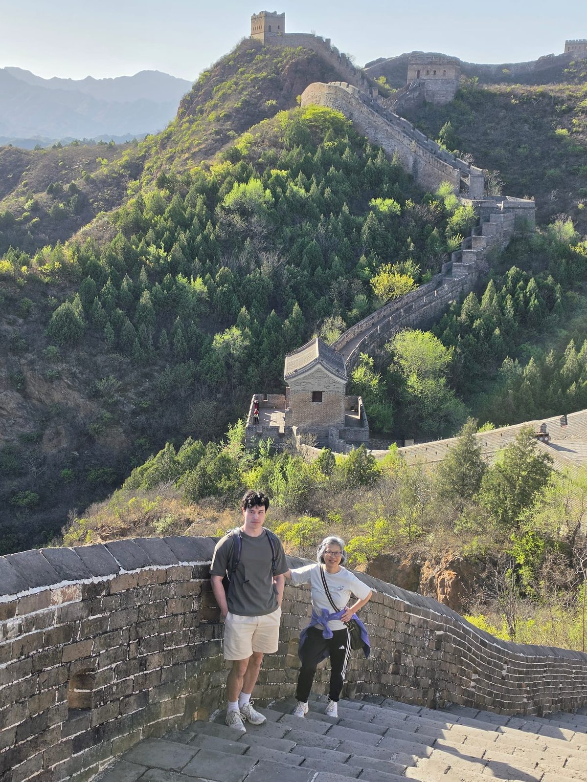 Michael and Lisa on the Jinshanling wall