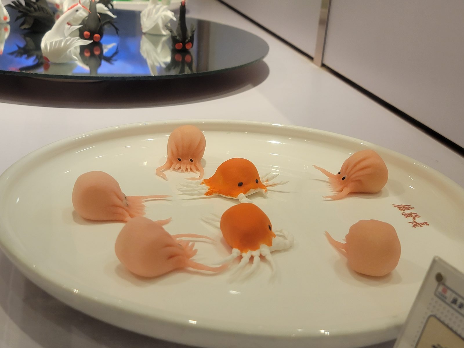 Dumplings shaped like little octopuses