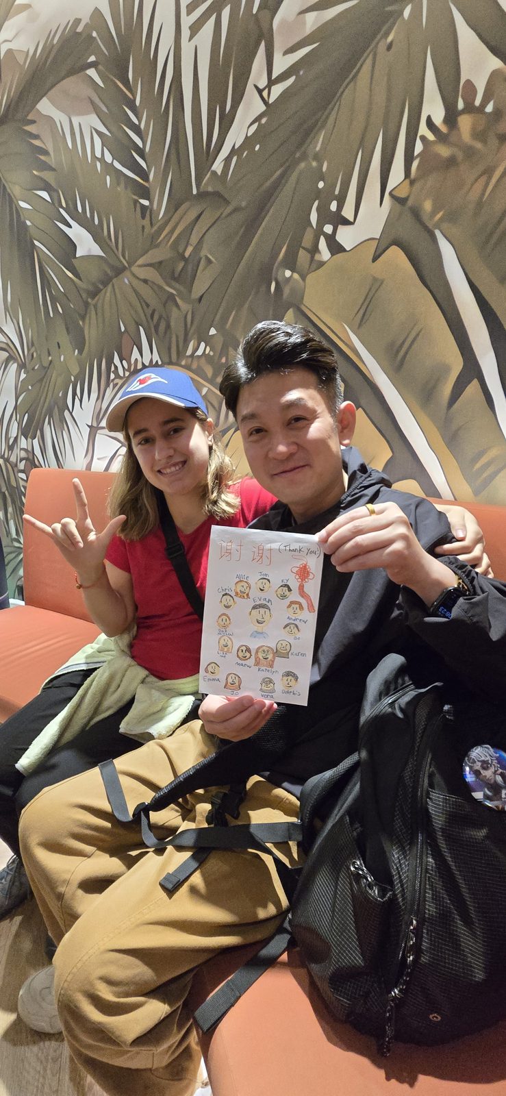 Lisa shares her thank you card