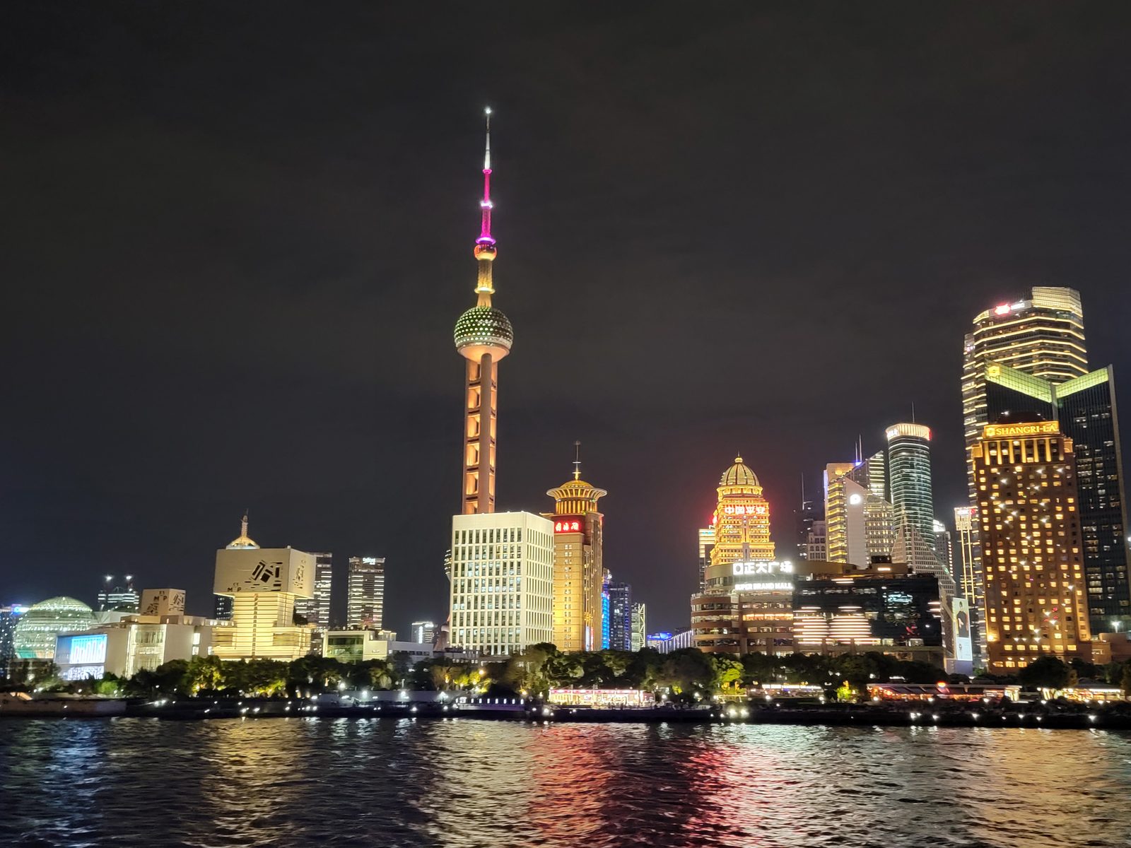 The Oriental Pearl Tower across the river