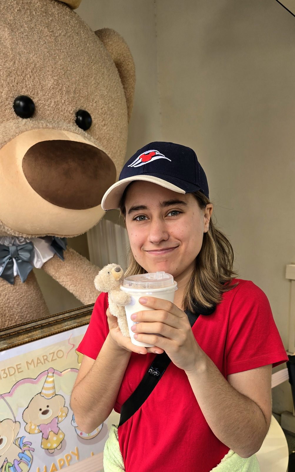 Hot cocoa at the teddy bear cafe
