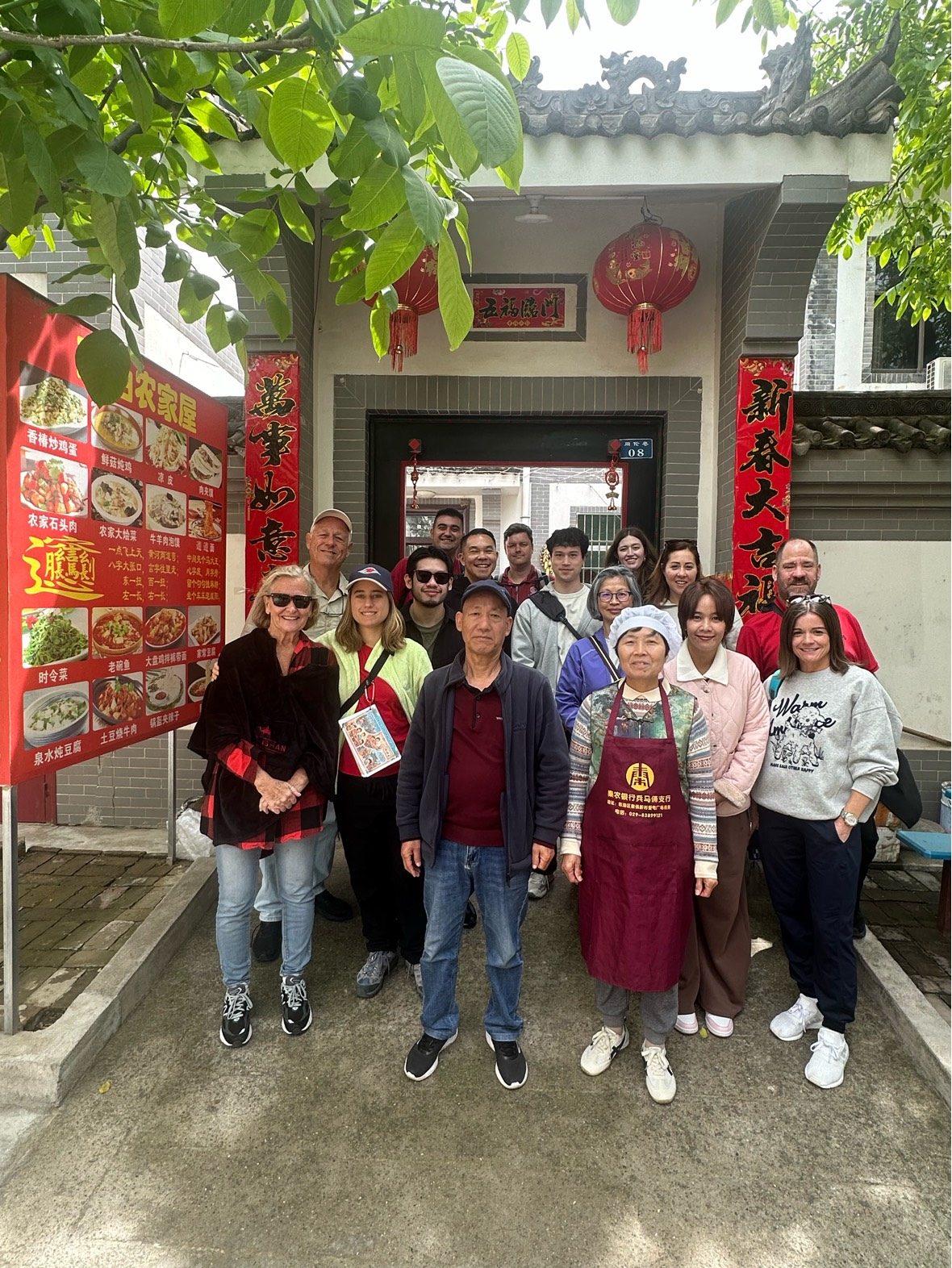Outside the family-run restaurant