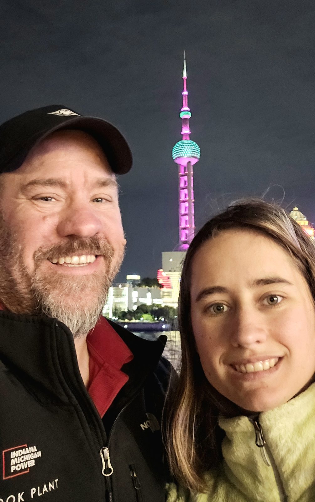 The Oriental Pearl Tower behind us