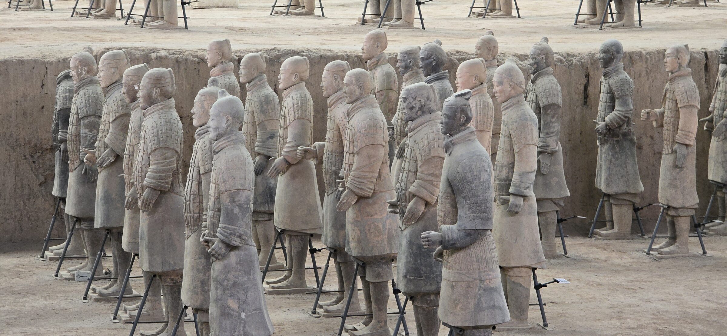Warriors standing in ranks