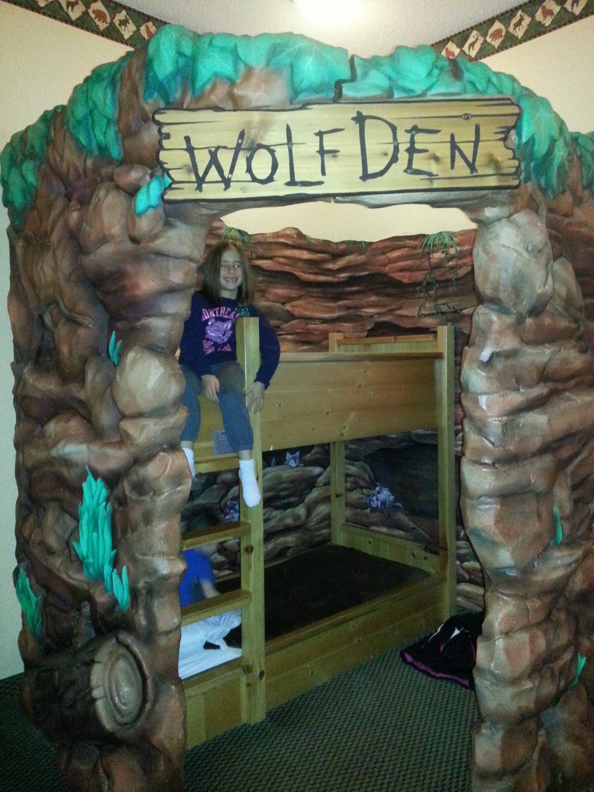 The Wolf Den bunk-bed nook