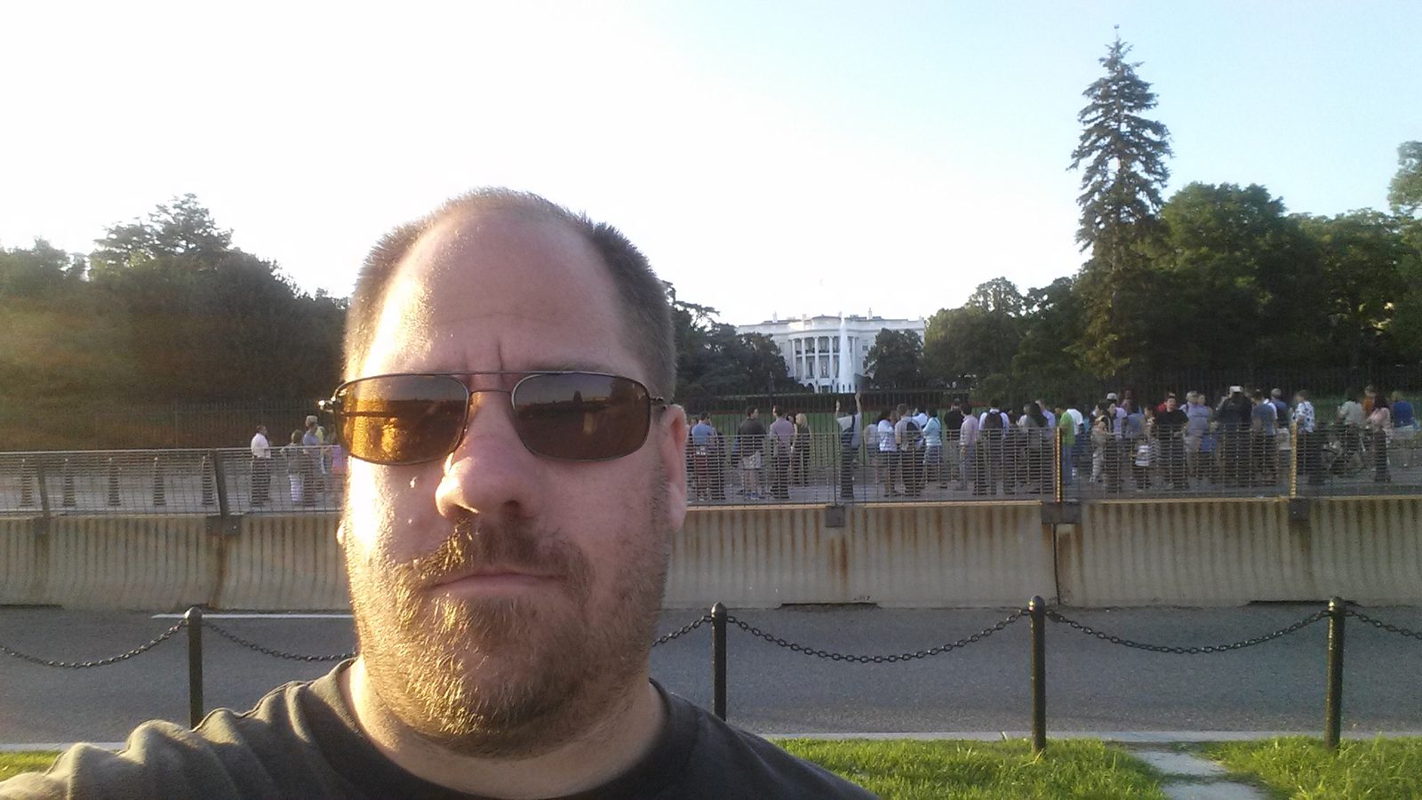 Michael at the White House fence