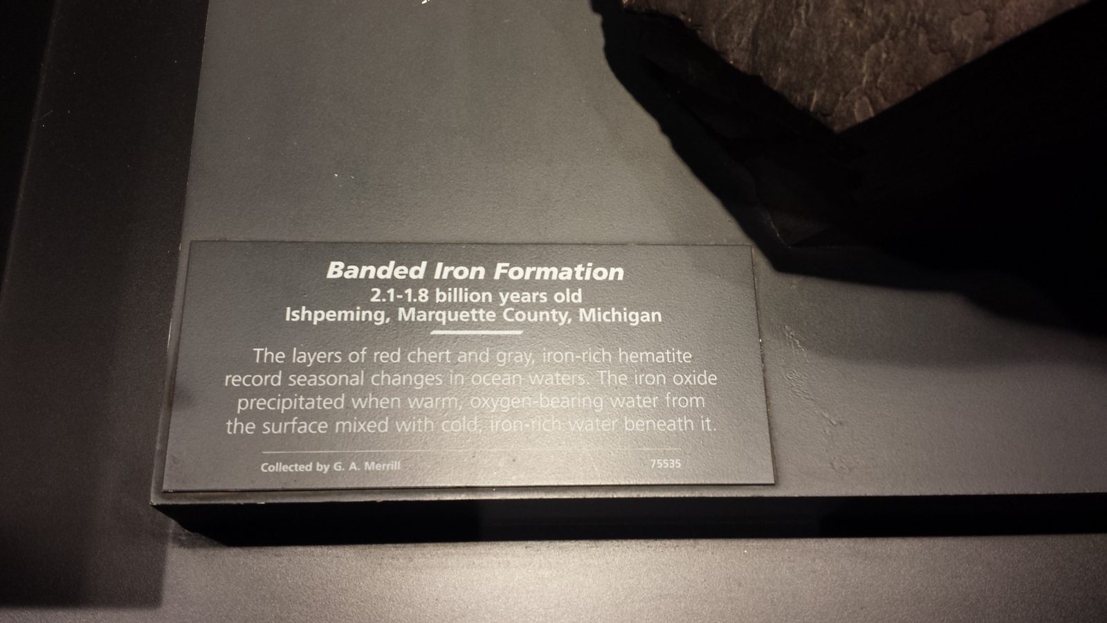 A banded iron formation from Michigan