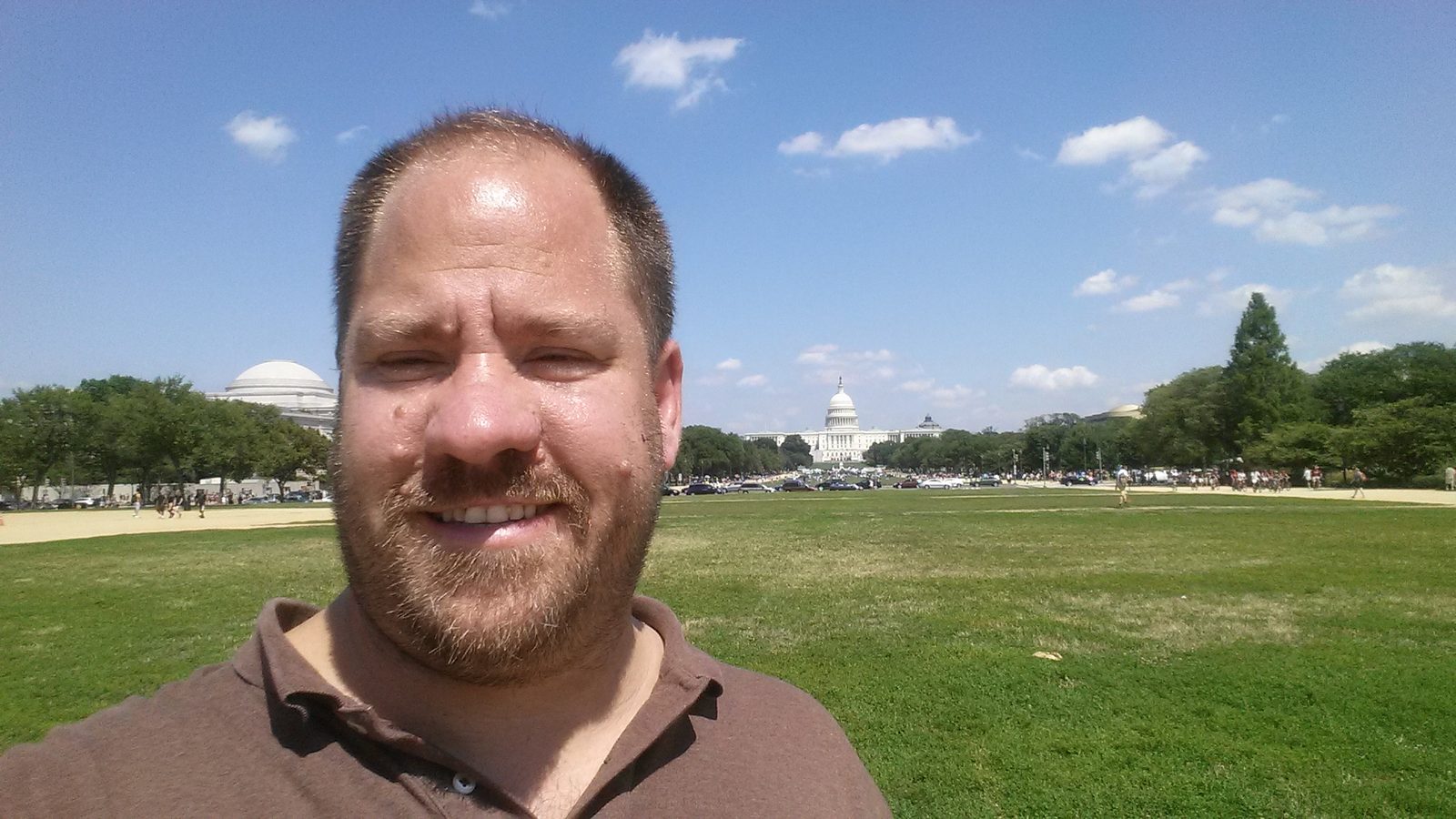 On the Mall with the Capitol in view